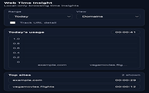 Web Time Insight screenshot 1