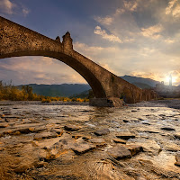 Ponte al tramonto di 