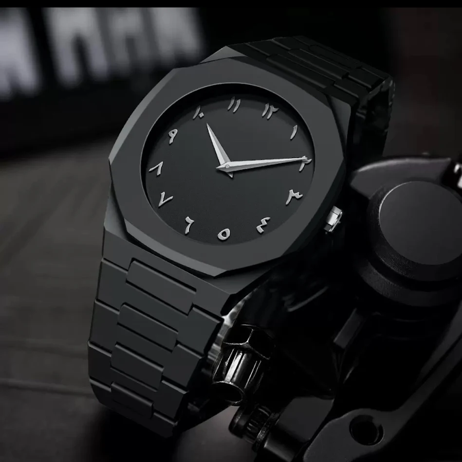 Reloj deportivo digital árabe retro para hombre resistente al agua con movimiento de cuarzo, ideal para actividad física y uso diario.