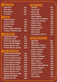 Rudra Tiffins & Food Court menu 1