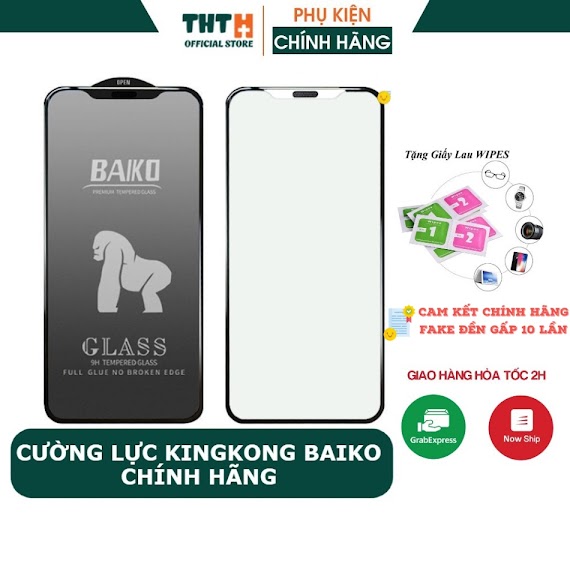 [Chính Hãng] Kính Cường Lực Iphone Baiko Kingkong Dành Cho Ip 6/7/8/X/Xsmax/11/12/13/Pro/Promax