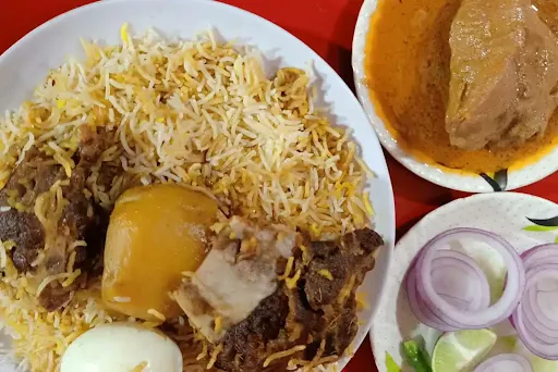 1 Special Mutton Biryani With 1 Chicken Chaap And 1 Salad