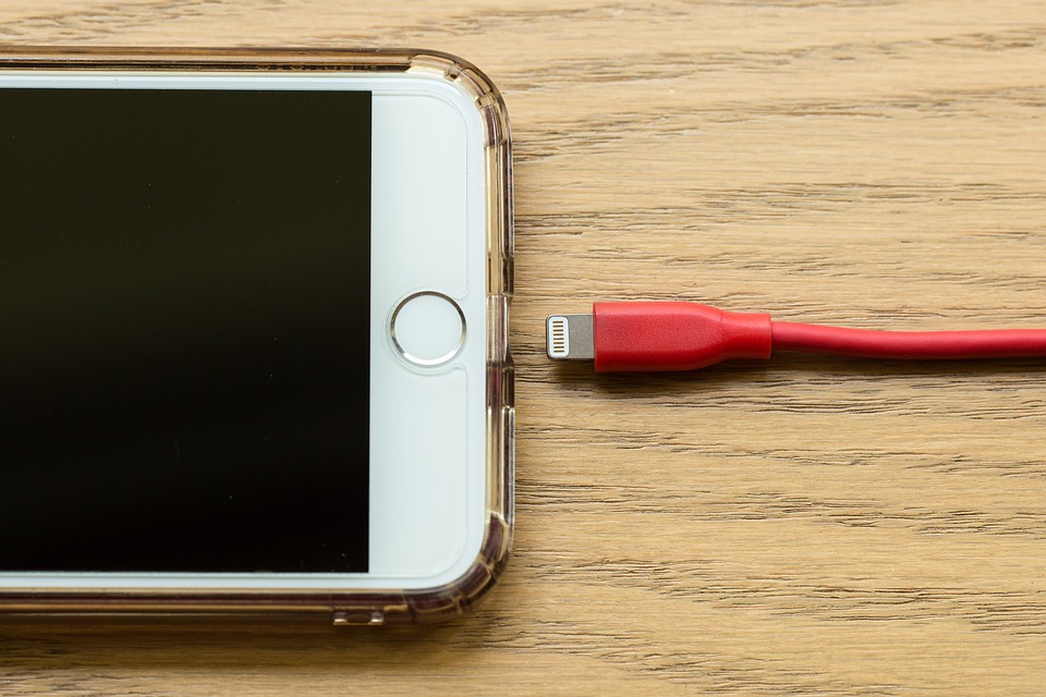 This image shows the cable is going to connect with iPhone.