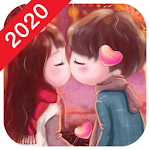 Cover Image of Download Lovely Love Wallpaper - HD Cute Anime wallpapers 5.2.3 APK