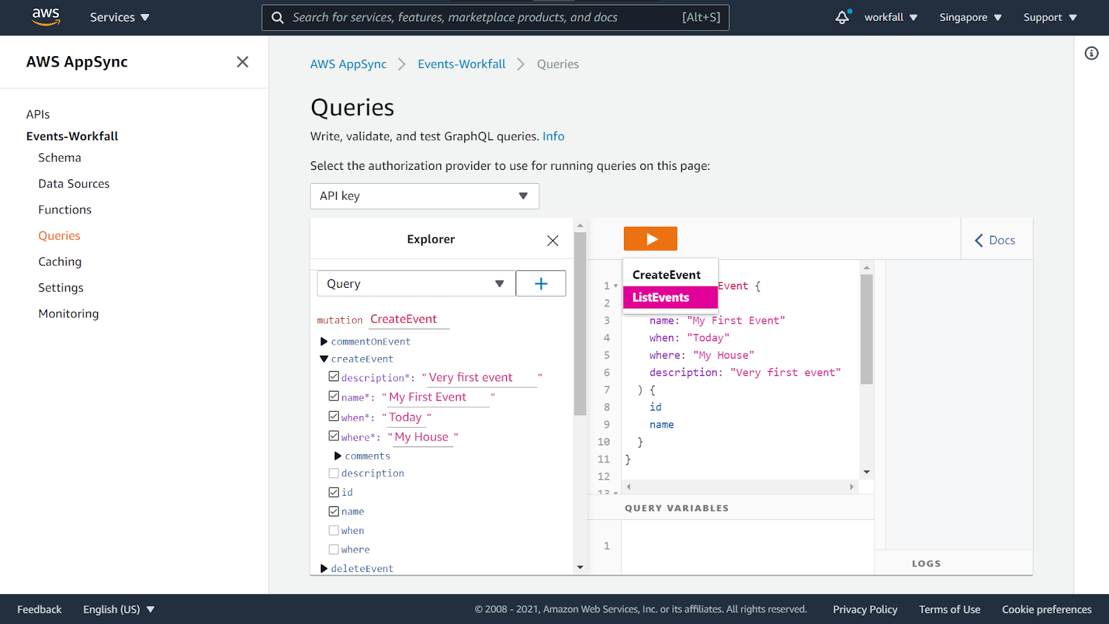 How to create an API endpoint to provision a DynamoDB table using AWS AppSync?