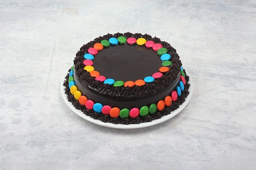 Chocolate Gems Cake Eggless