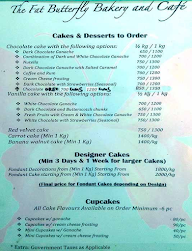 Fat Butterfly Bakery And Cafe menu 1