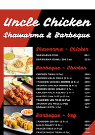 Uncle Chicken Barbeque & Shawarma menu 1