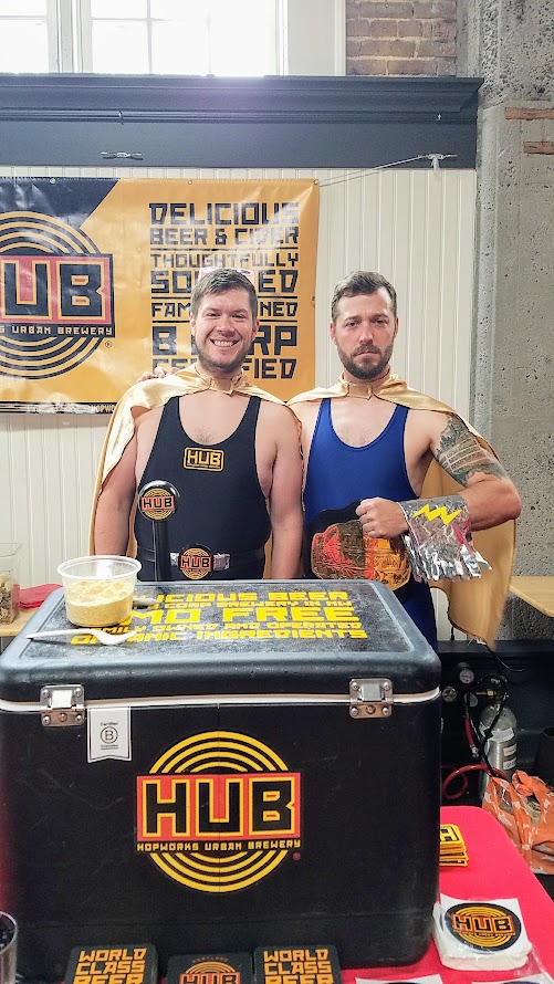 Snackdown 2017 for PDX Beer Week, a food and beer pairing event with a wrestling theme offering 10 Portland chef and 10 Oregon brewers working together