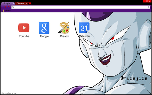 Dragon Ball Z Frieza Theme chrome extension