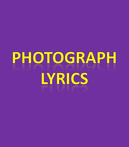 Photograph Lyrics