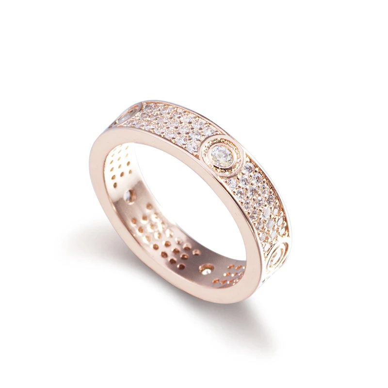 Ronde diamant en zirkonia armband voor dames, lichte luxe, temperamentvolle ronde armband, grensoverschrijdende directe verkoop.