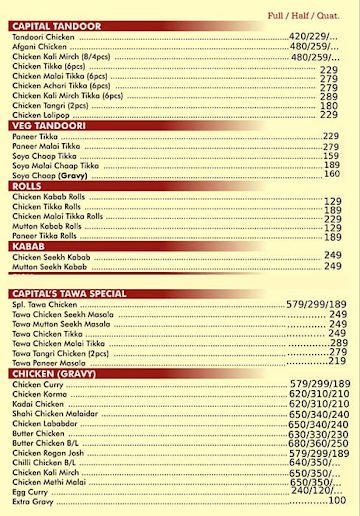Nazaara Pind De Bar & Restaurant menu 