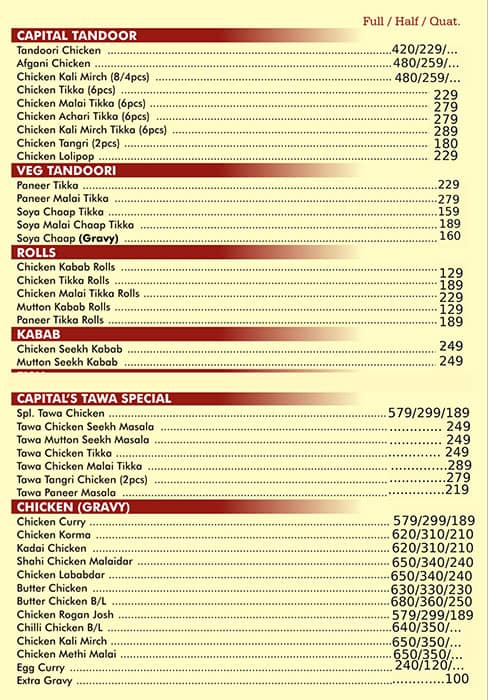 Nazaara Pind De Bar & Restaurant menu 