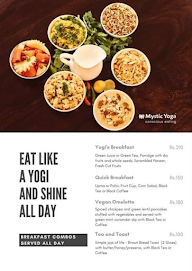 Mystic Yoga Cafe menu 1