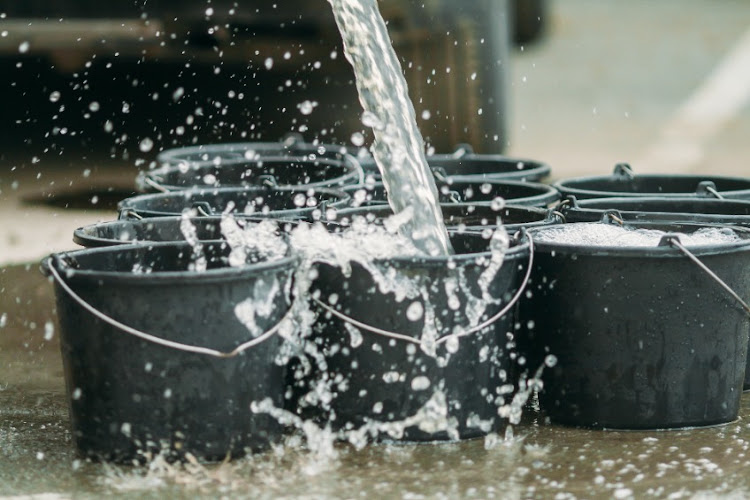 Tankers are providing water in Dysselsdorp, near Oudtshoorn in the Western Cape. Stock photo.