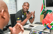 Cricket South Africa's Interim Team Director Enoch Nkwe during a Press briefing at Cricket South Africa Head office, Johannesburg, on 15 August, 2019. 