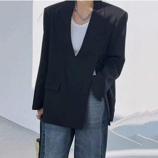 Title 10, Womens Fashion Loose Casual Suit Jacket Comfor...