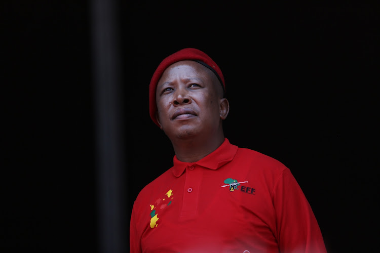 EFF leader Julius Malema says churchgoers and sport lovers must punish the ANC on Monday at the polls. Picture: ALON SKUY