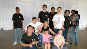 Vicky Luff with some of the people with Down syndrome that she  has been giving dance lessons to in East London.