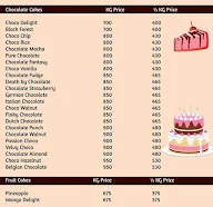 Cake Junction menu 1