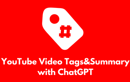 YouTube Video Tags Summary with ChatGPT small promo image