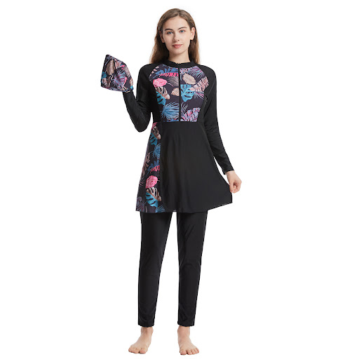Title 8, Quick-drying womens stitching conservative swi...