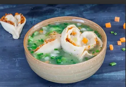 Chicken Momo Noodles Soup Bowl