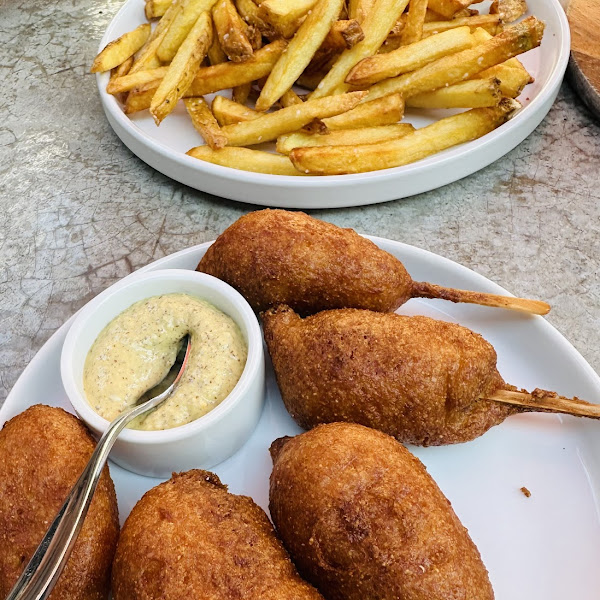 Taking you back to your childhood - deep fried mini Corn Dogs