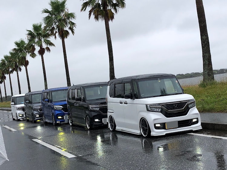 Nボックスカスタムのオフ会・大雨に気をつけて！・お盆休み最終日・千葉フォルニア・海ほたるに関するカスタム事例の投稿画像9枚目