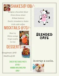 Blended Cafe menu 1