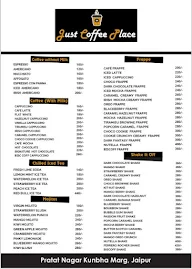 Just coffee place menu 2