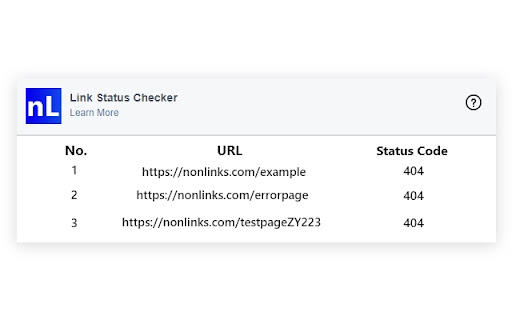 On-Page Link Status Checker