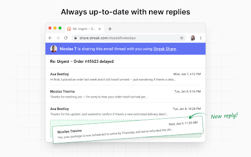 Streak Email Sharing for Gmail Preview 3