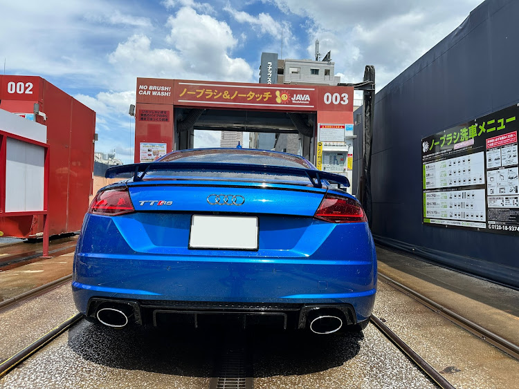 TT RS クーペの洗車・マコウブルー・アルピーヌ・A110・試乗に関するカスタム事例の投稿画像2枚目