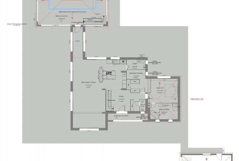  Vente Terrain + Maison - Terrain : 597m² - Maison : 200m² à Châtenay-Malabry (92290) 