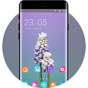 Herunterladen Theme for bellflower light purple wallpap Installieren Sie Neueste APK Downloader