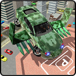 Cover Image of Unduh Army Flying Car Parking 3D 1.3 APK