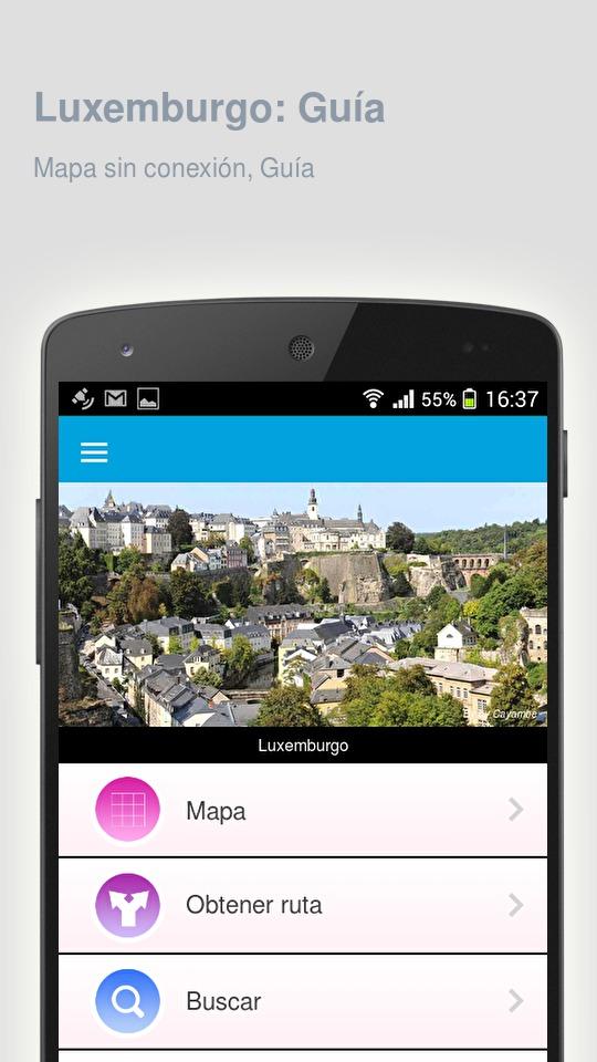 Android application Luxembourg: Travel guide screenshort