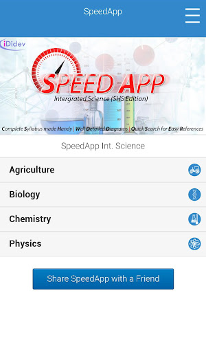 SpeedApp Integrated Science