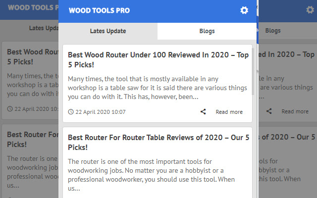 Wood Tools Pro - Latest News Update chrome extension