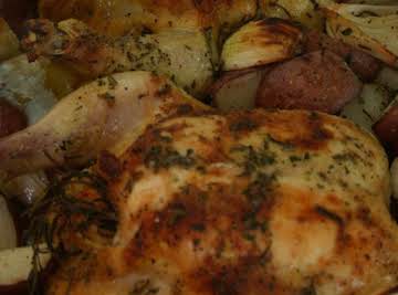 Rosted Chicken w/ Orange and Rosemary