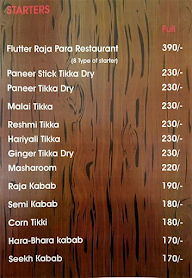 Rj02 Restaurant menu 1