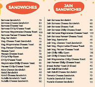 Manju Sandwich Corner menu 1