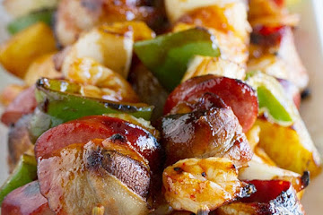 Grilled Shrimp and Sausage Kabobs