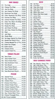 Hotel Sai Sagar menu 3