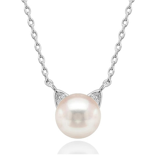 Title 4, Fashion Cat Ear Pearl Necklace for women, a sty...