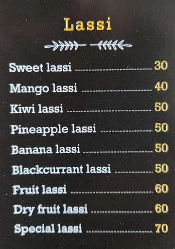 Lassi Bistro Banshankari Bda Complex menu 
