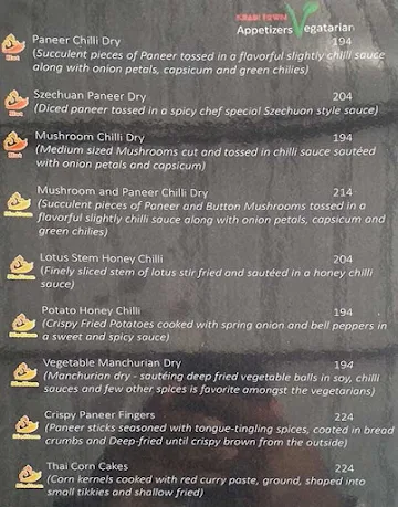 Krabi Town menu 