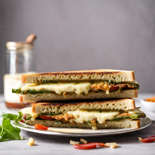 Grilled Chutney Cheese Sandwich